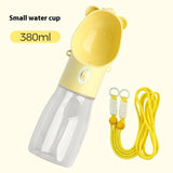 2-in-1 Portable Dog Water Bottle with Food Container
