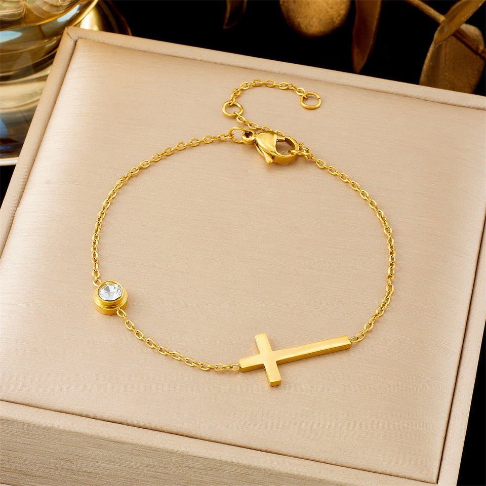 All-matching Ins Gold Fashion Ornament Bracelet