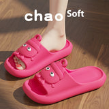 Cute Cartoon Slippers Non-slip Eva Slippers Female Couple House Shoes