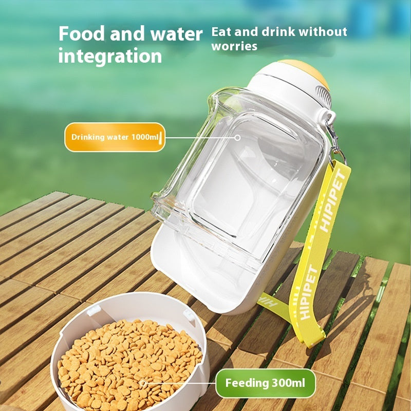 2-in-1 Pet Water Bottle & Bowl | Travel Dispenser