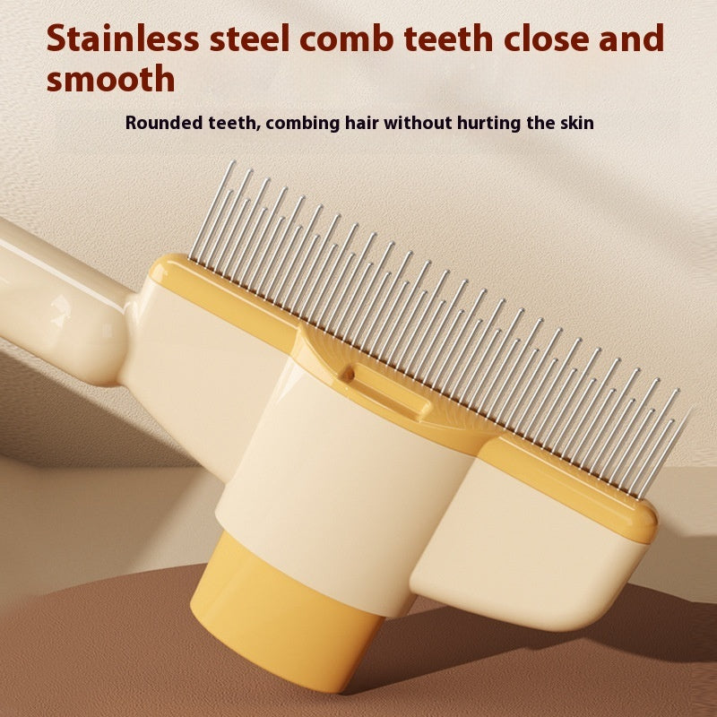 Professional Pet Comb | Easy Grooming with Release Button