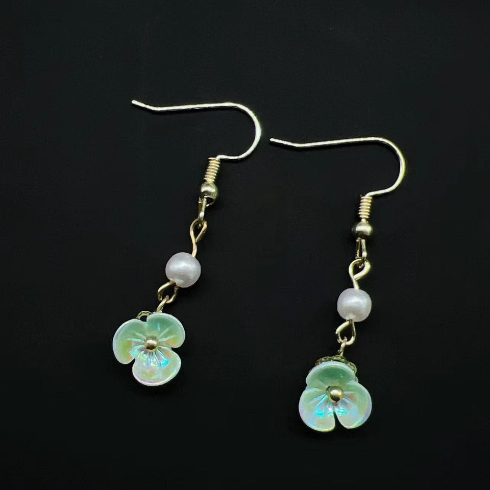 Long Ear Hook Antique Style Tassel Water Drop Eardrops