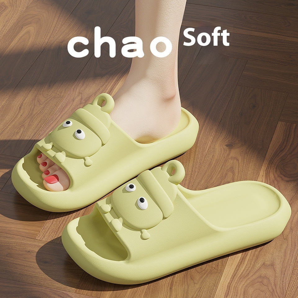 Cute Cartoon Slippers Non-slip Eva Slippers Female Couple House Shoes